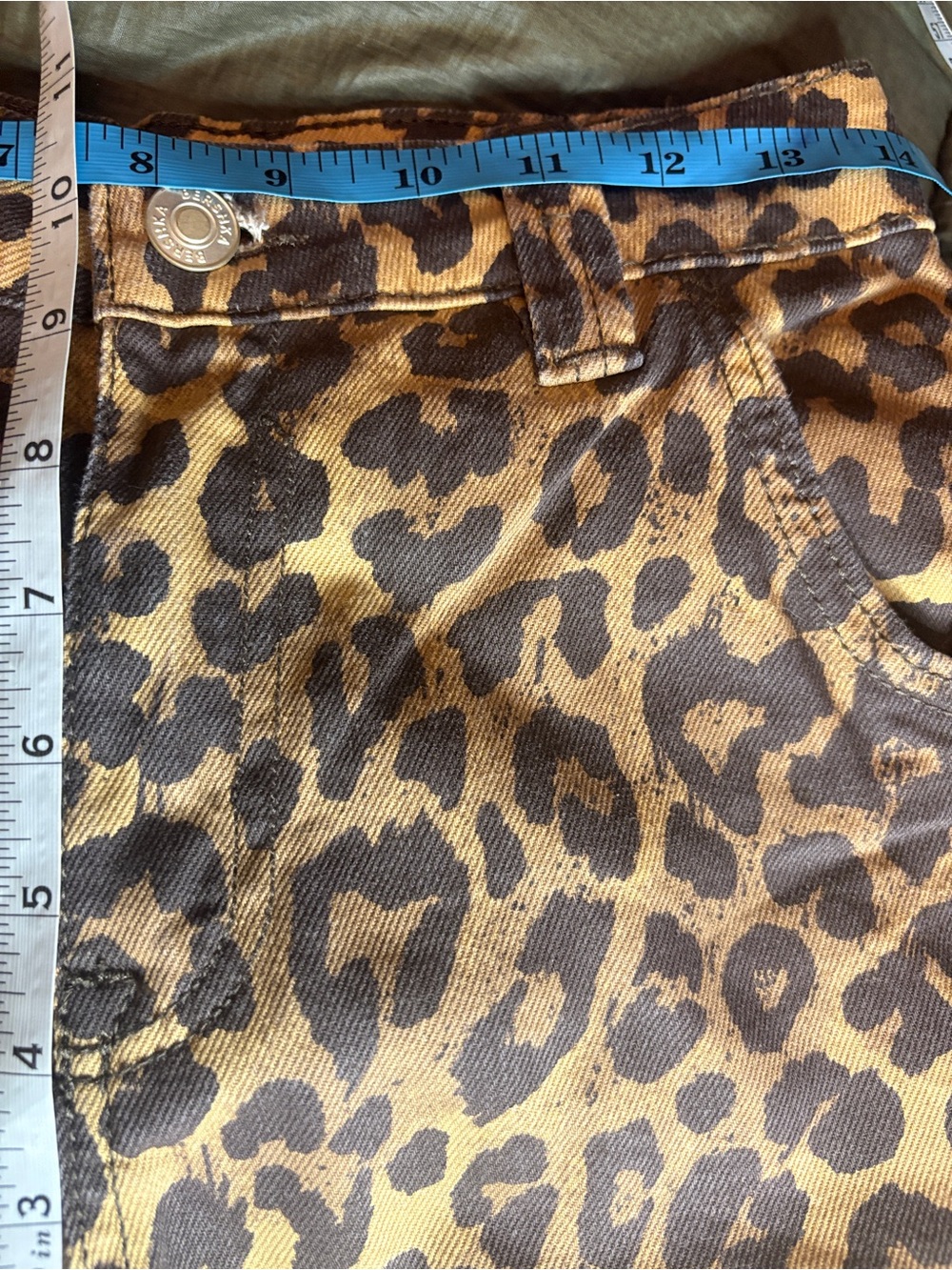 Bershka Leopard Print Bermuda Shorts - Jorts - Picture 3 of 10
